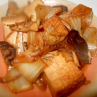 厚揚げ・白菜・椎茸の煮浸し